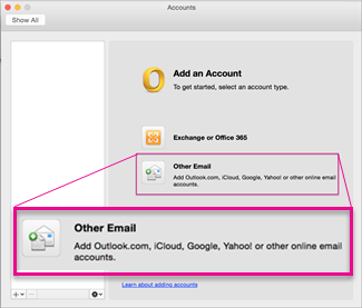 set up hotmail in outlook for mac 2011